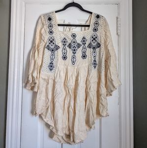 Free People Peasant Blouse Size Medium